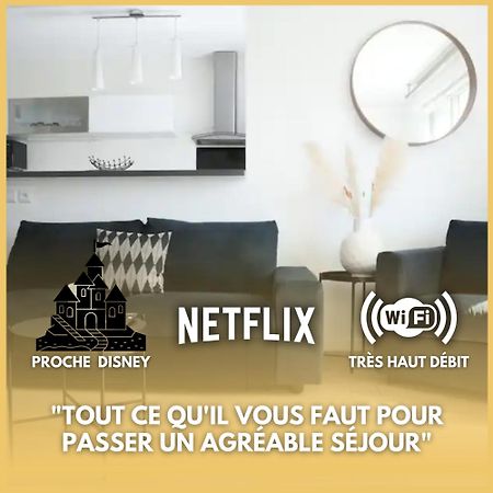 Appartement Superbe Et Cosy A 10 Mn De Disney Ferrieres-en-Brie Exterior photo